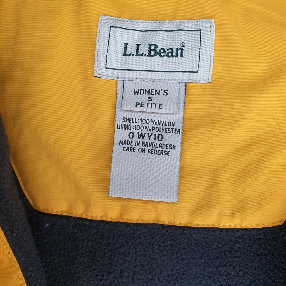 L.L. Bean Vest Women Nylon Fleece Lined Full Zip Vest - Petite S + FREE GIFT - Picture 5 of 9